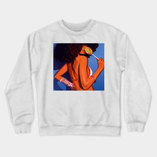 Blue woman Crewneck Sweatshirt